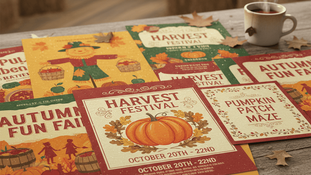 Flyers and Posters for Autumn Events