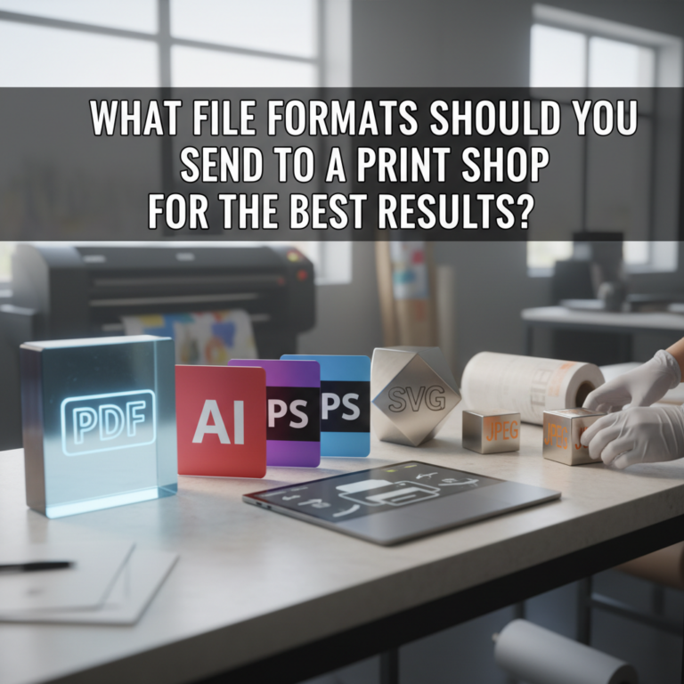 Print-ready file formats: PDF, TIFF, JPEG. Best print shop results.