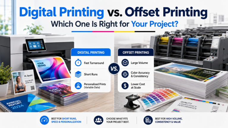 Digital vs. offset printing comparison