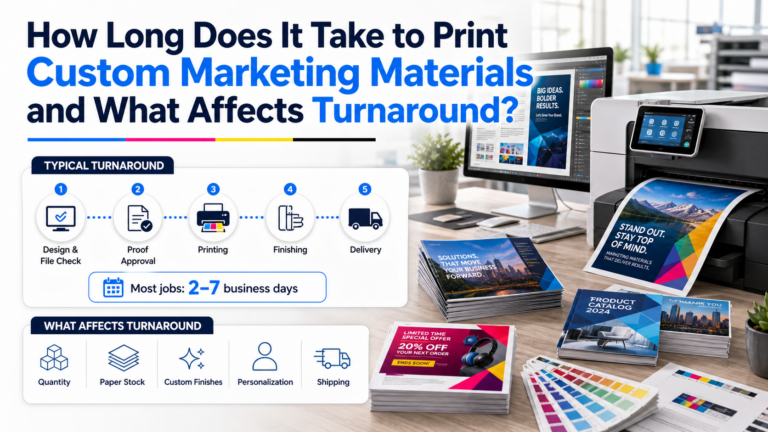 Streamlined marketing materials production process