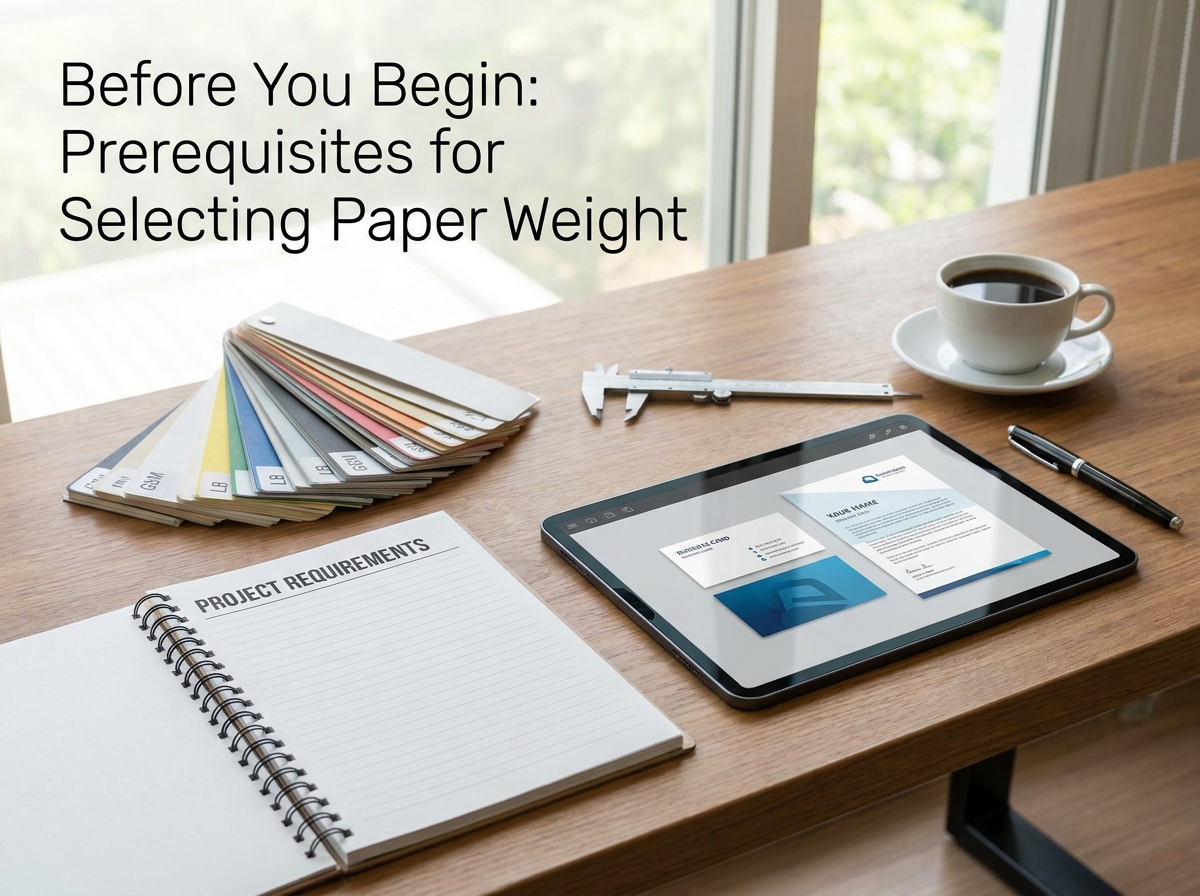 Professional illustration of Before You Begin: Prerequisites for Selecting Paper Weight